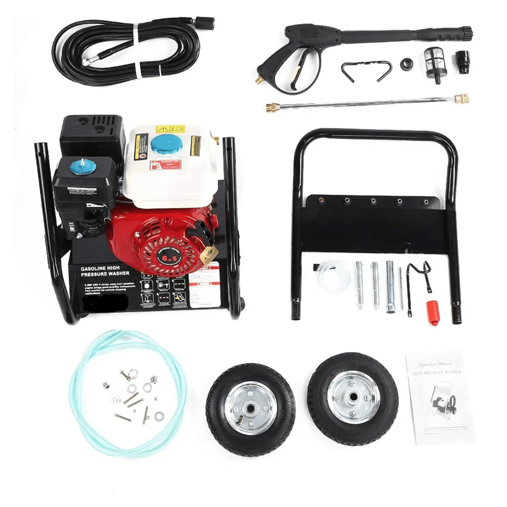 IDROPULITRICE PROFESSIONALE a SCOPPIO 3000 PSI - MOTORE 4 TEMPI 6.5HP - Maxita Italia