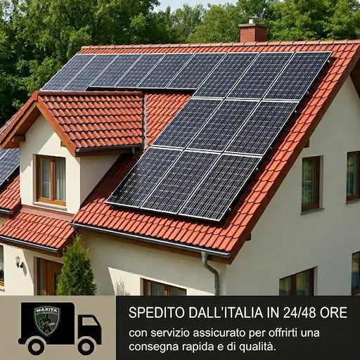 Pannello Solare Fotovoltaico 120W 12V Monocristallino ad Alta Efficienza per Camper, Barca e Off-Grid