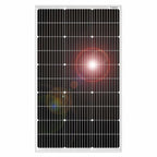 Pannello Solare Fotovoltaico 120W 12V Monocristallino ad Alta Efficienza per Camper, Barca e Off-Grid